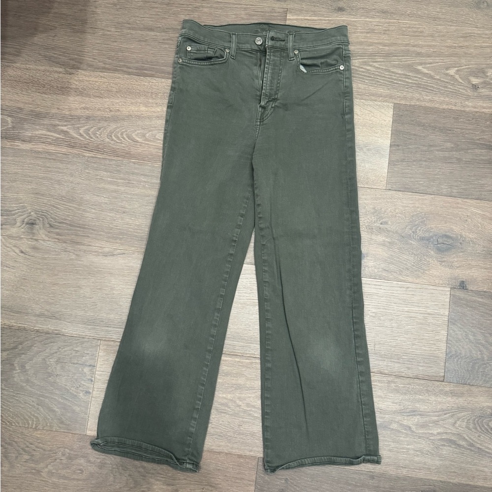 7 FOR ALL MAN KIND GREEN JEANS